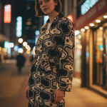 Dress black and white