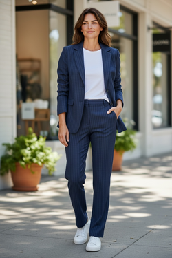 Trouser suit blue