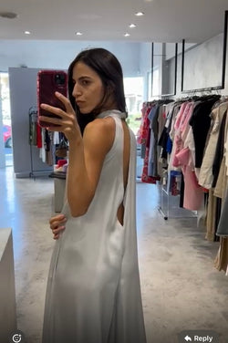 Jumpsuit silver gray