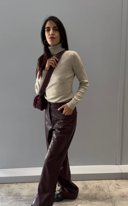 Trousers burgundy