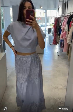 Set blue with stripes