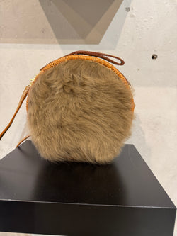 Serpui bag round with fur