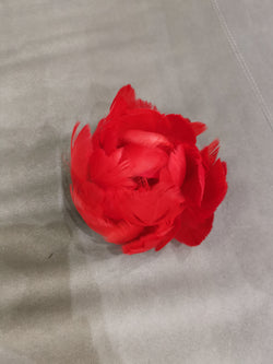 Small broch paeonia red