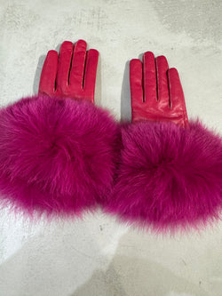 Pink gloves