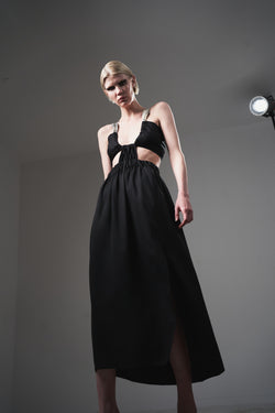 Black maxi dress